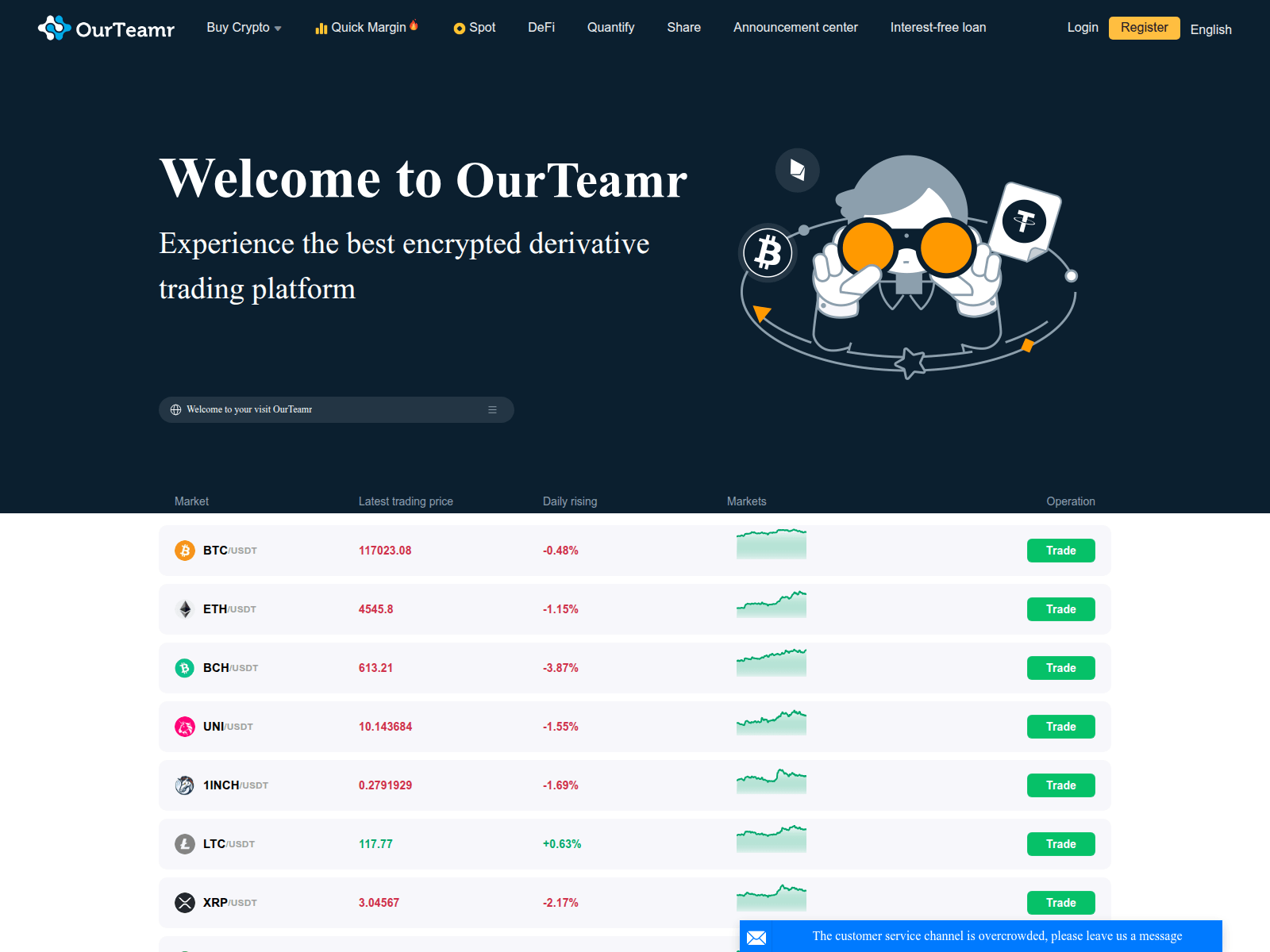 Screenshot of ourbeamwe.com