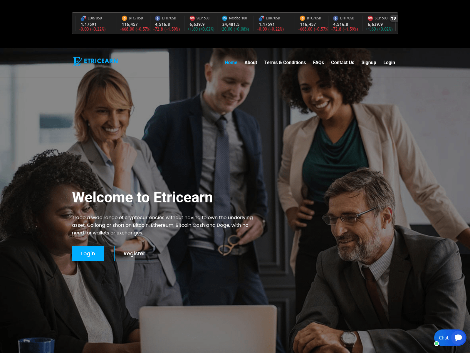 Screenshot of etricearn.com