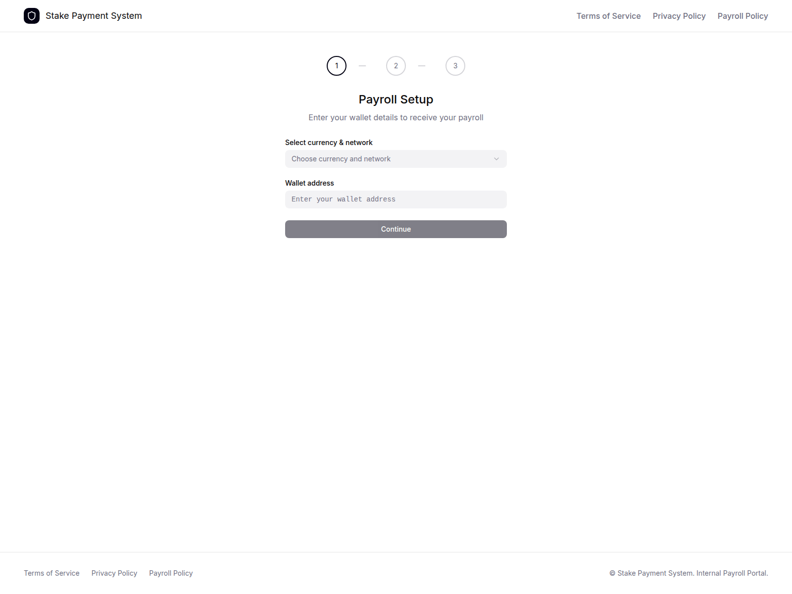 Screenshot of paymentstake.com
