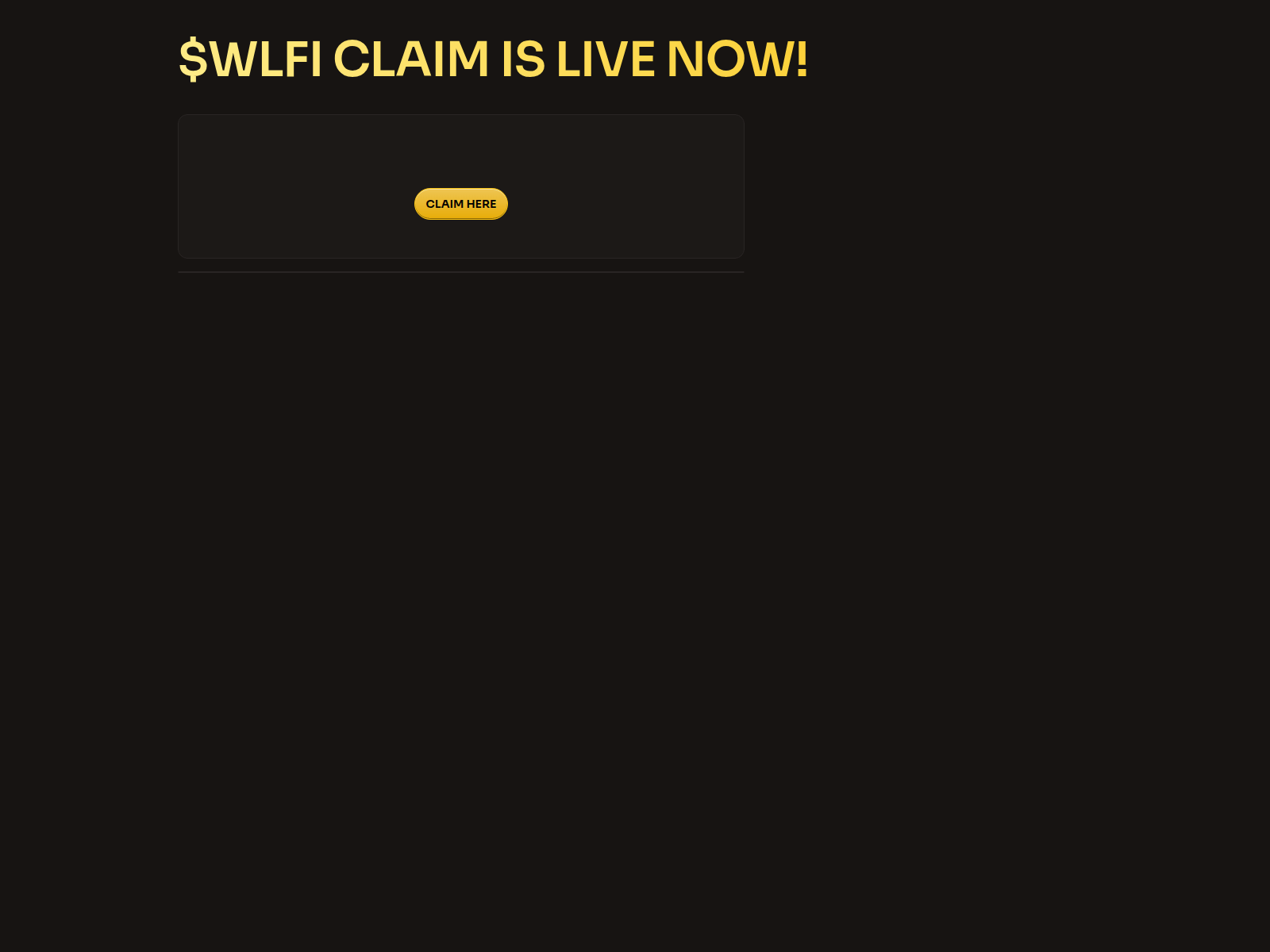 Screenshot of claimwlfidapps.vercel.app