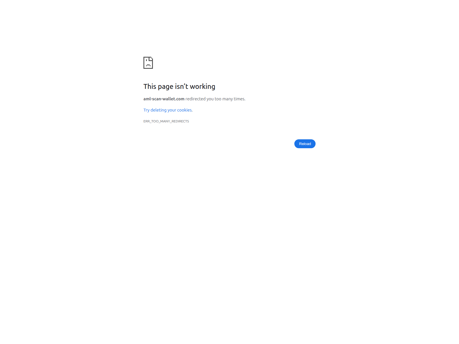 Screenshot of aml-scan-wallet.com