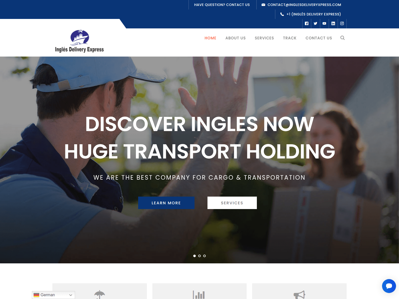 Screenshot of inglesdeliveryexpress.com
