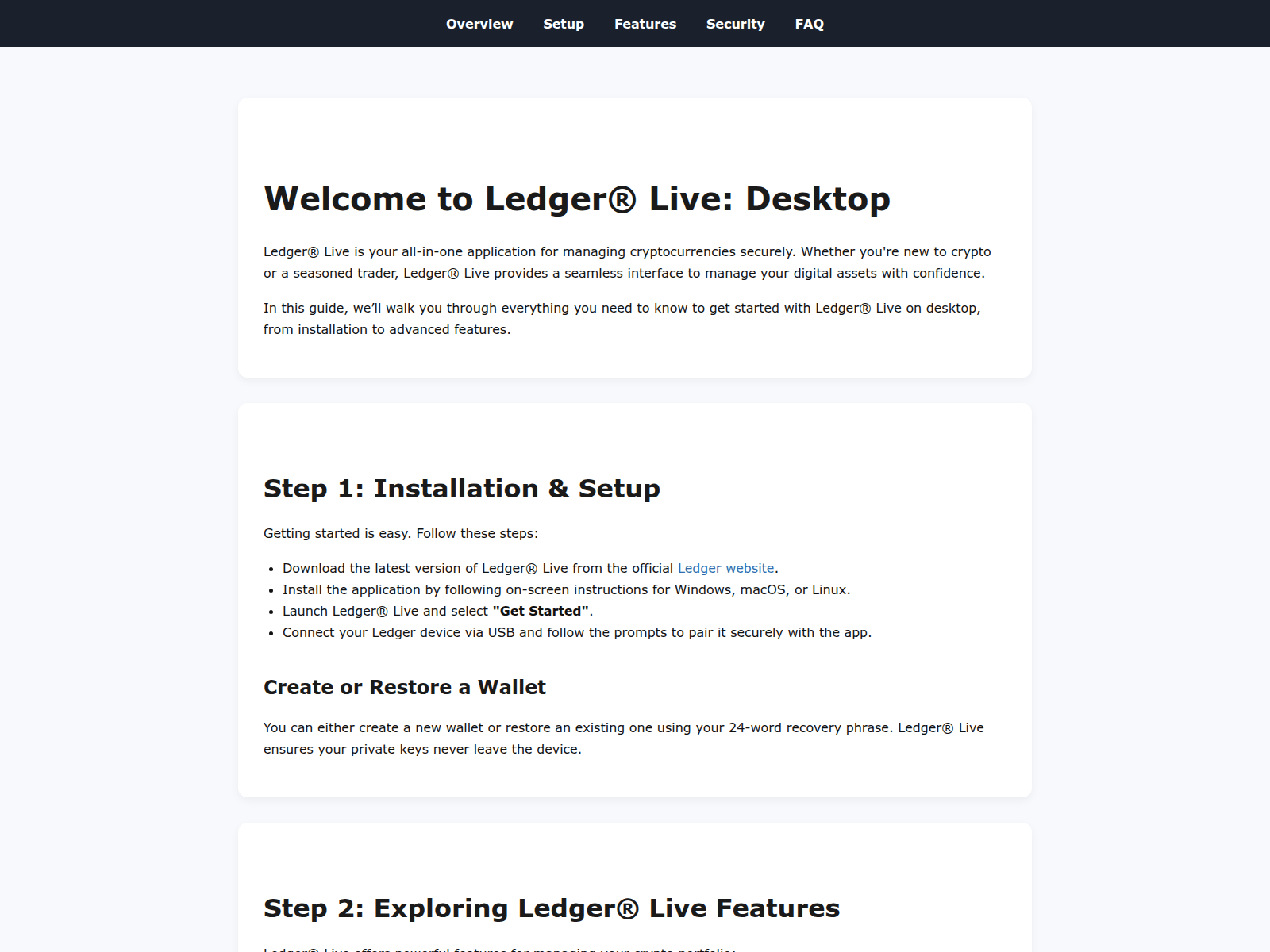 Screenshot of desh-en-ledger-live.pages.dev