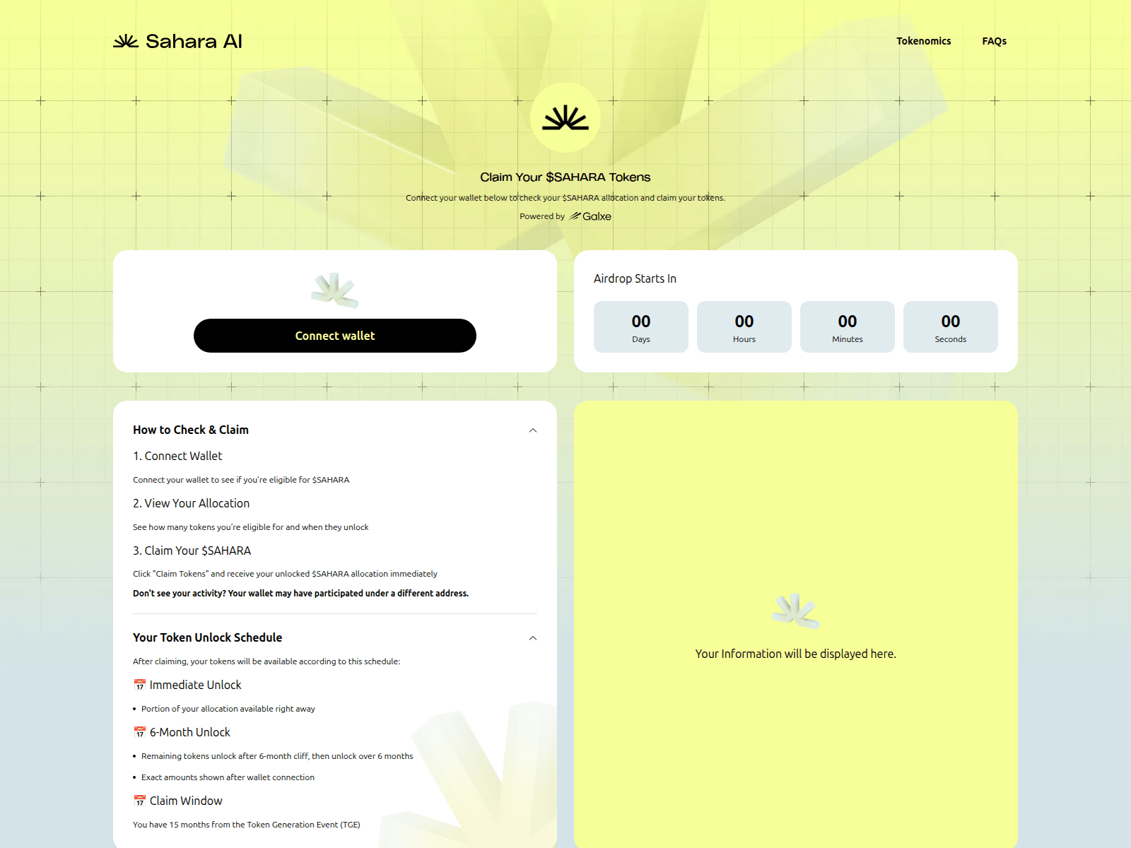 Screenshot of saharaai.click