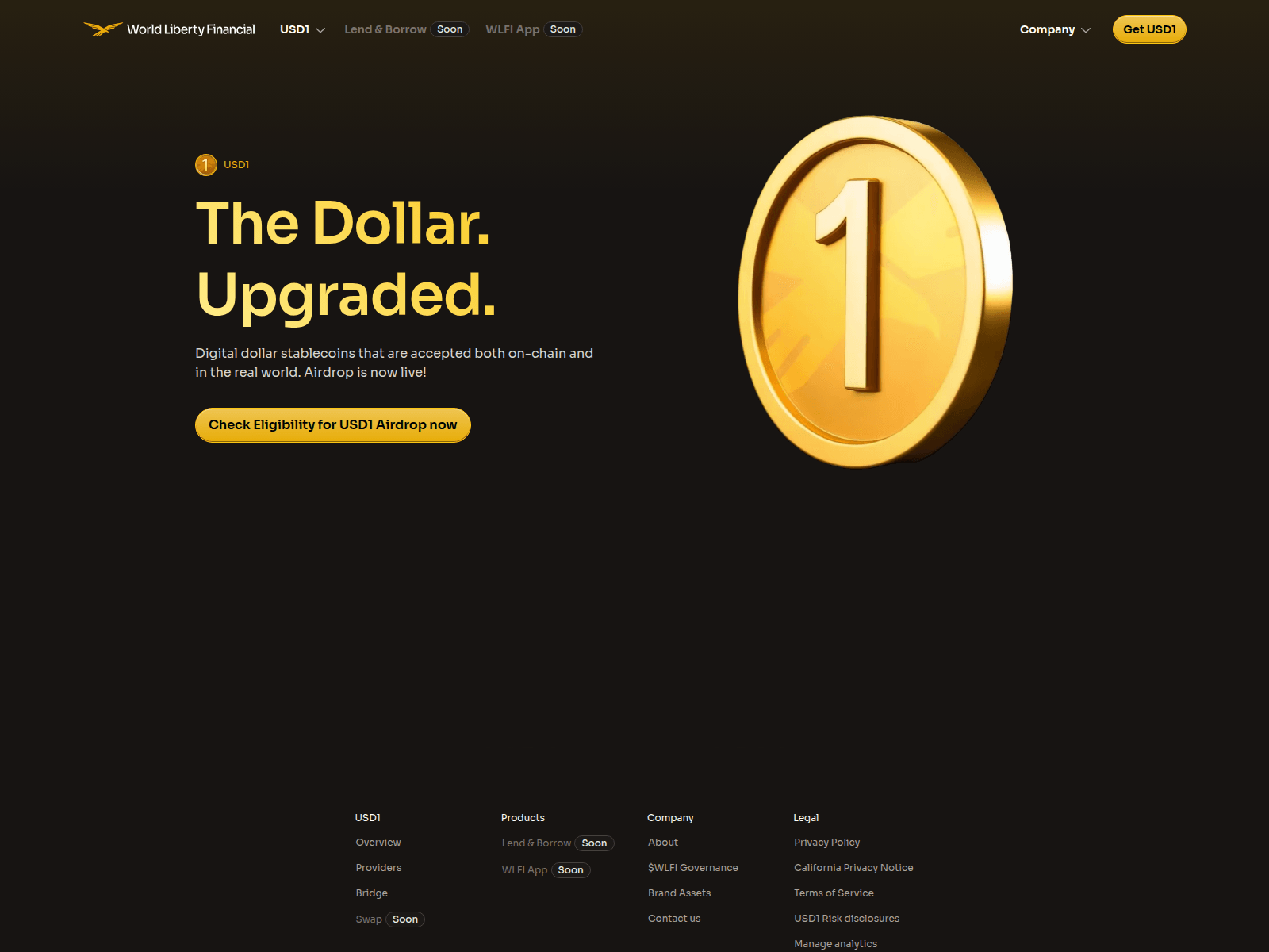 Screenshot of usd1-rewards.com