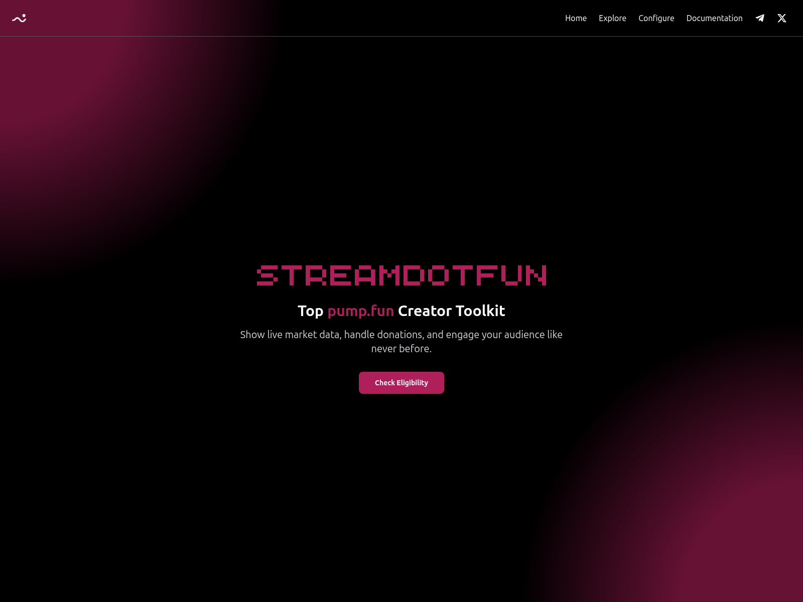 Screenshot of streamdotfun.net