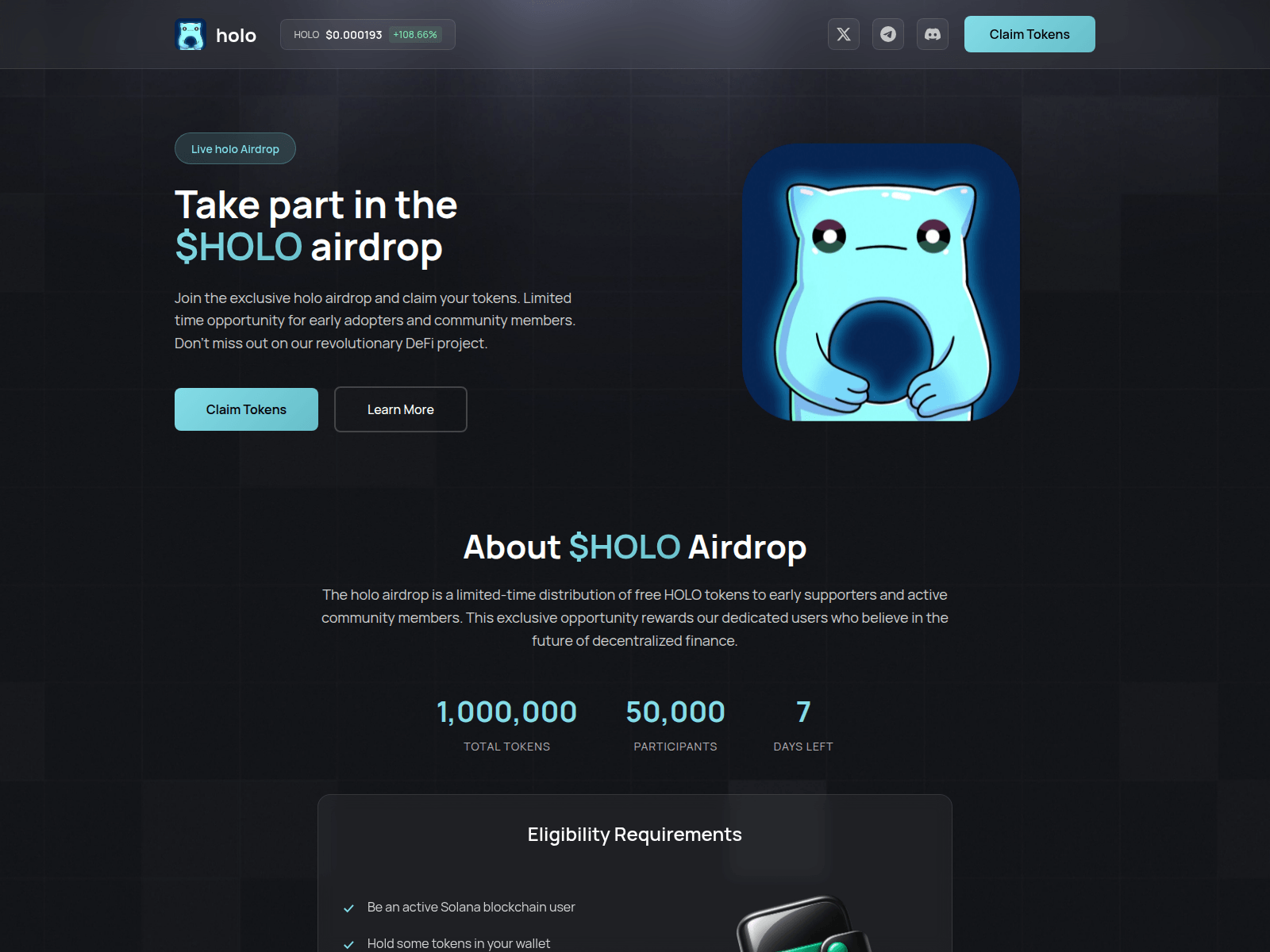 Screenshot of holologs.cfd