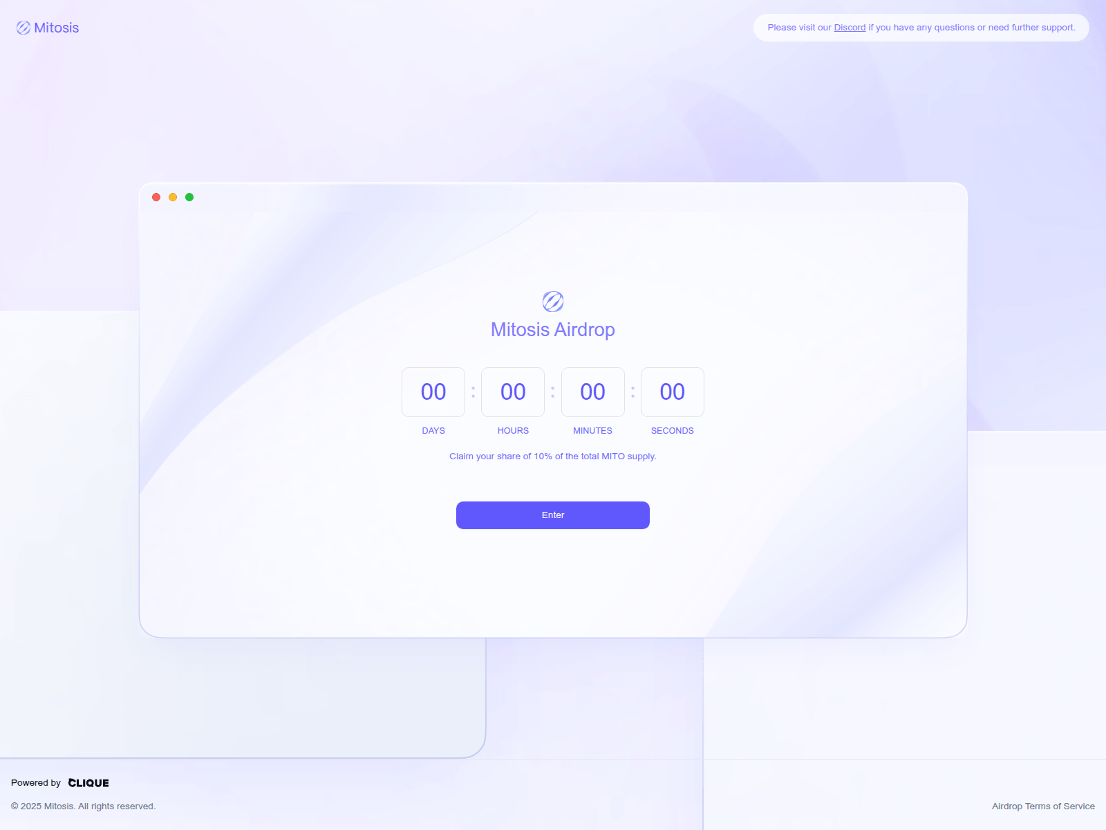Screenshot of mitosisdefi.run