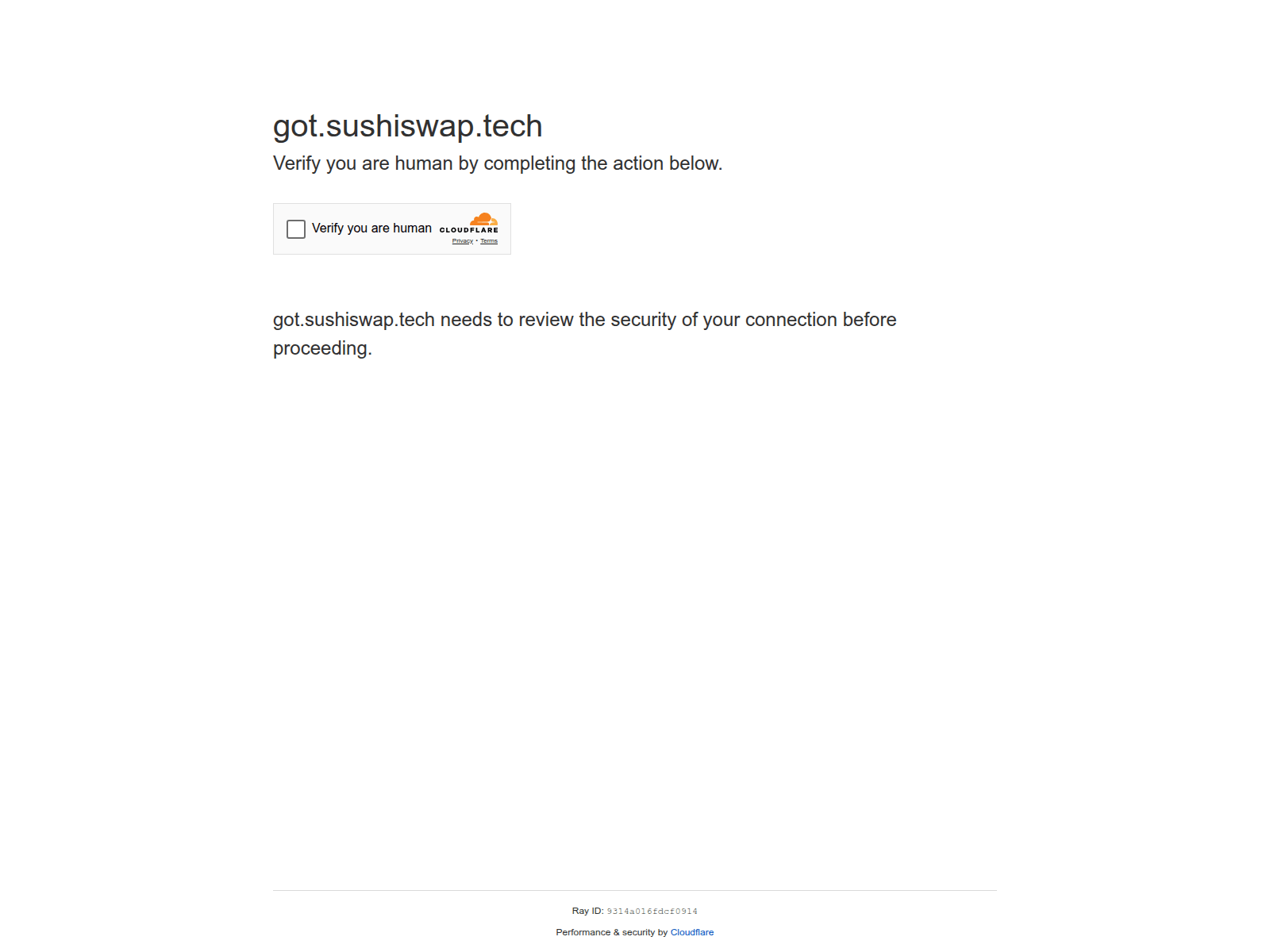 Screenshot of got.sushiswap.tech
