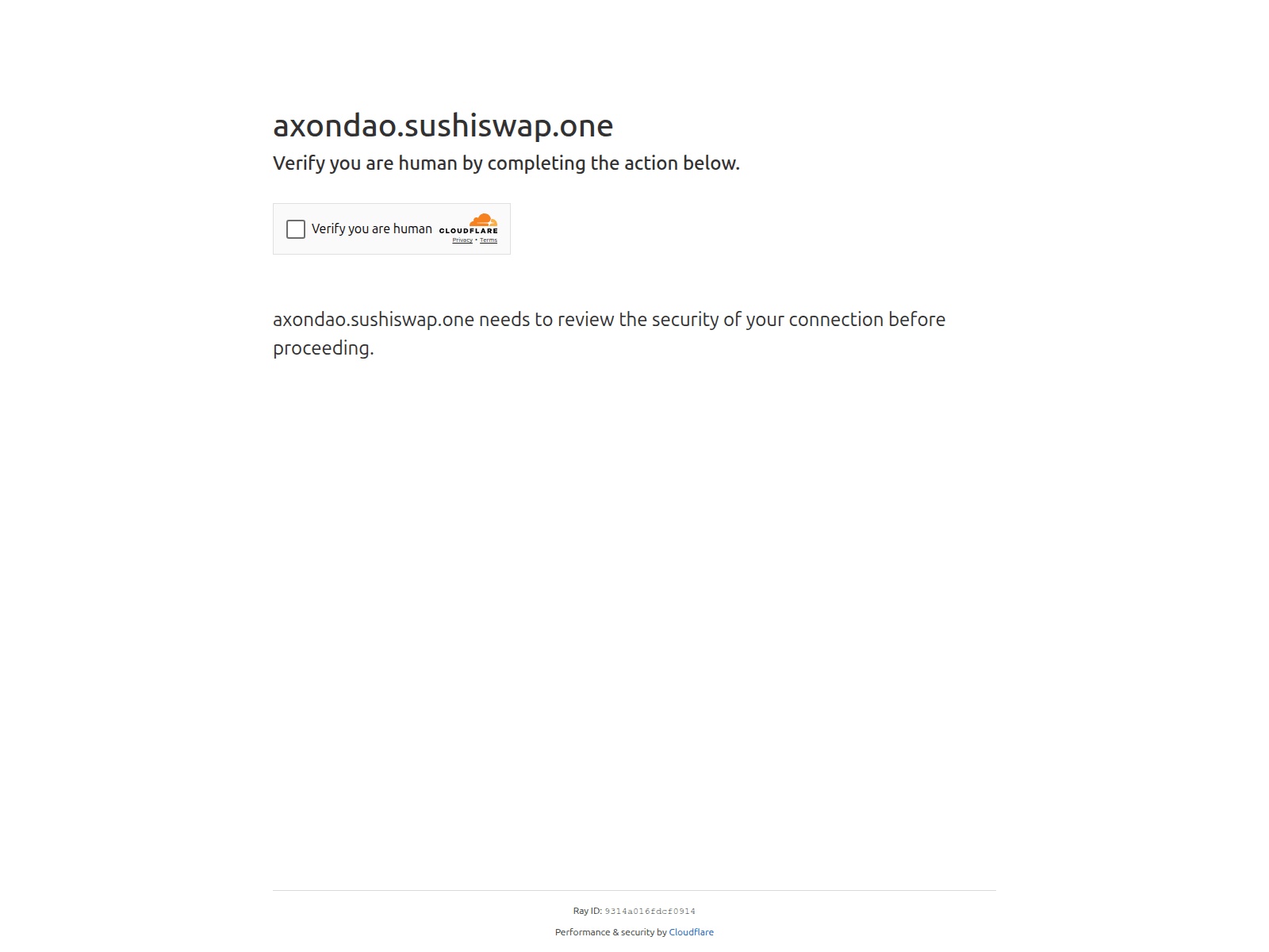 Screenshot of axondao.sushiswap.one
