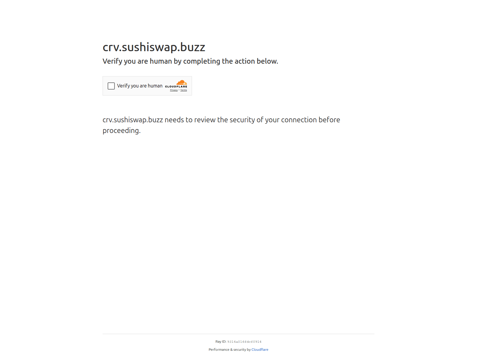 Screenshot of crv.sushiswap.buzz
