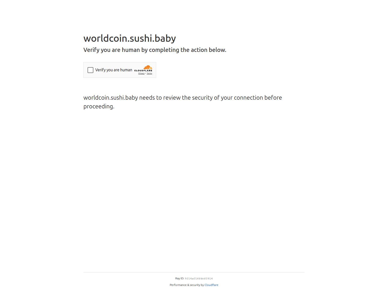Screenshot of worldcoin.sushi.baby
