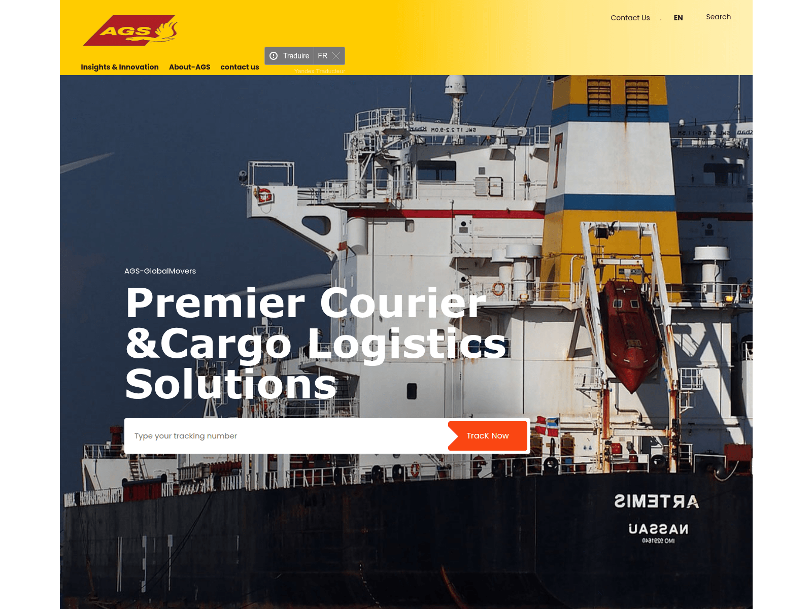 Screenshot of agsglobalmovers.online