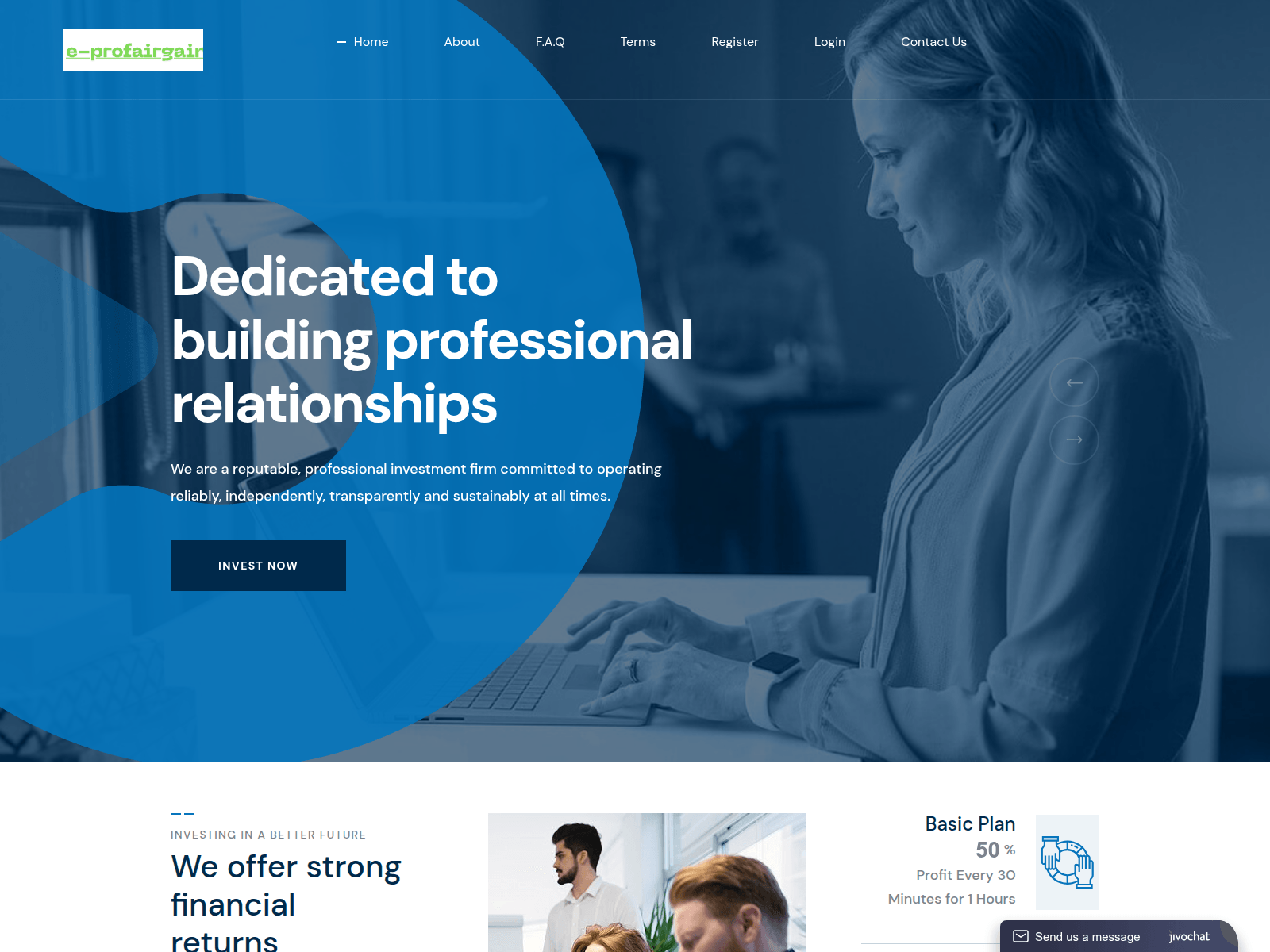 Screenshot of e-profairgain.click