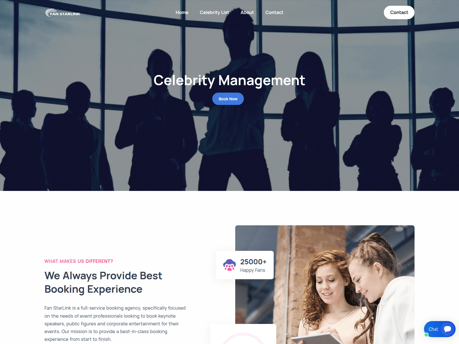 Screenshot of fanstarlink.com