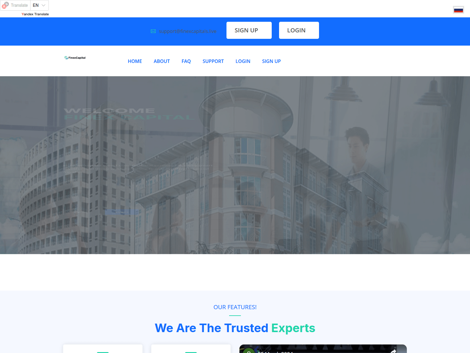 Screenshot of finexcapitals.live