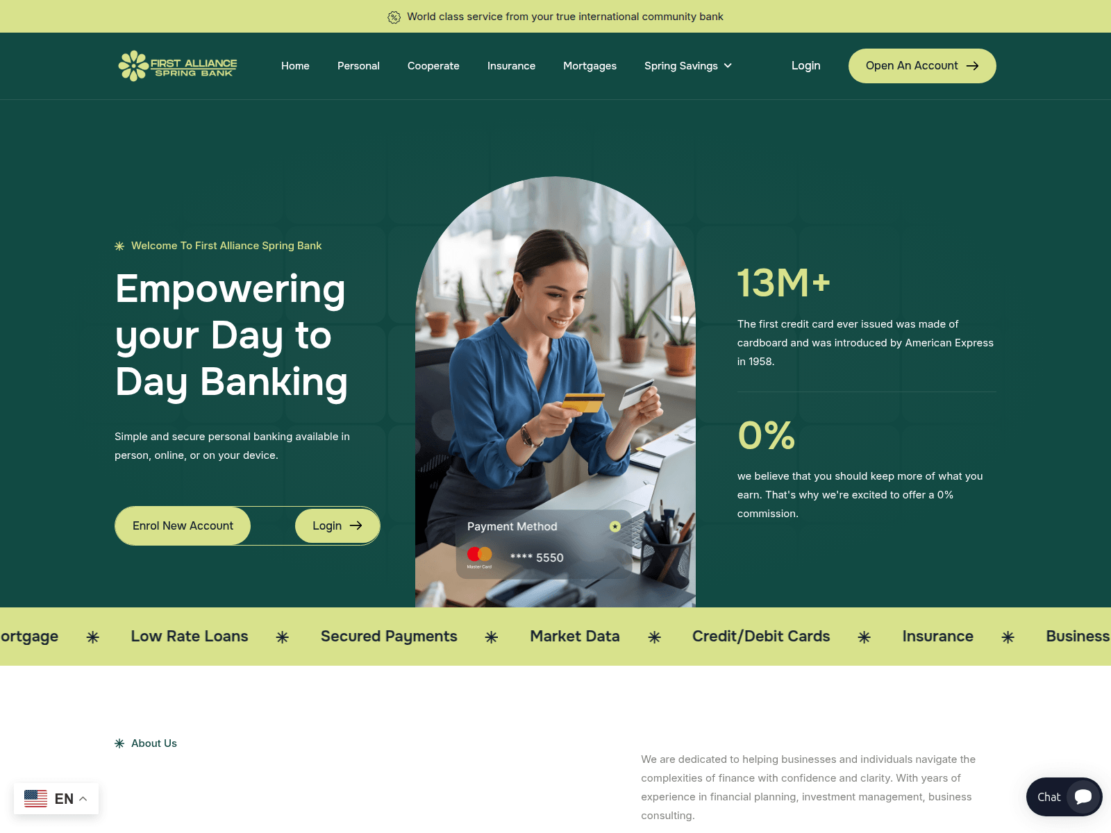Screenshot of firstalliancespring.com
