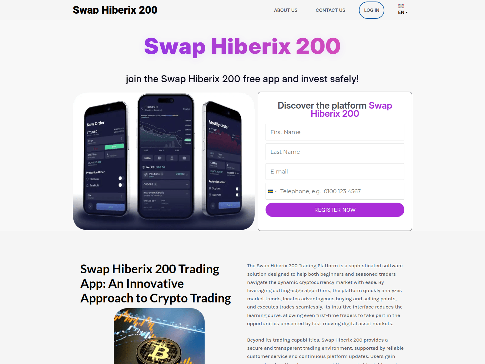 Screenshot of swap-hiberix-200.com