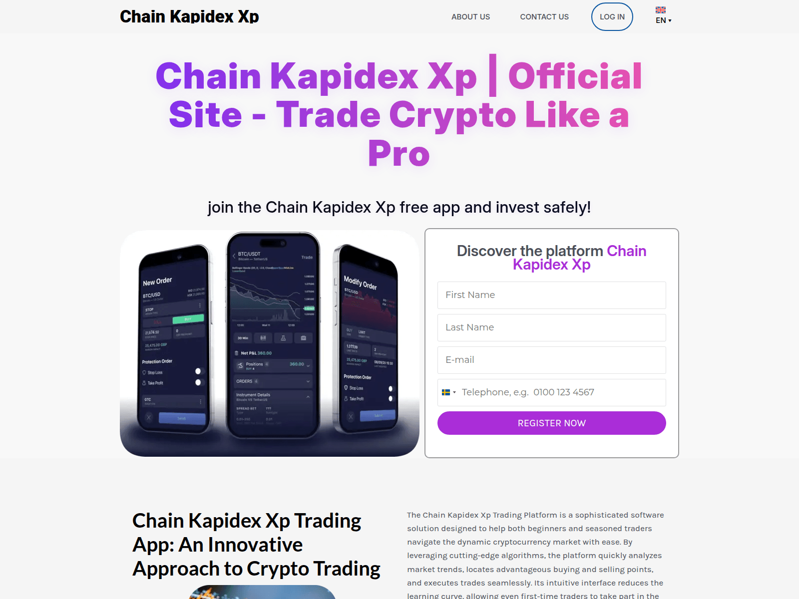 Screenshot of chain-kapidex-xp.com