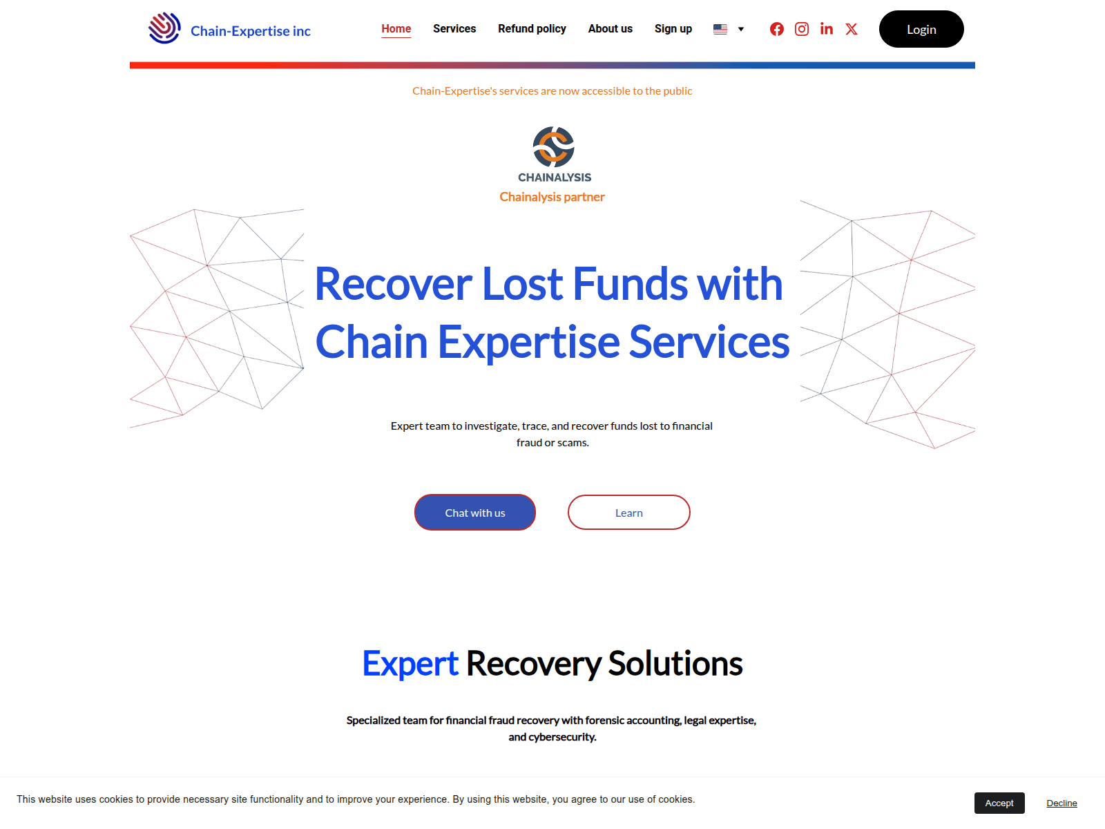 Screenshot of www.chain-expertise.com