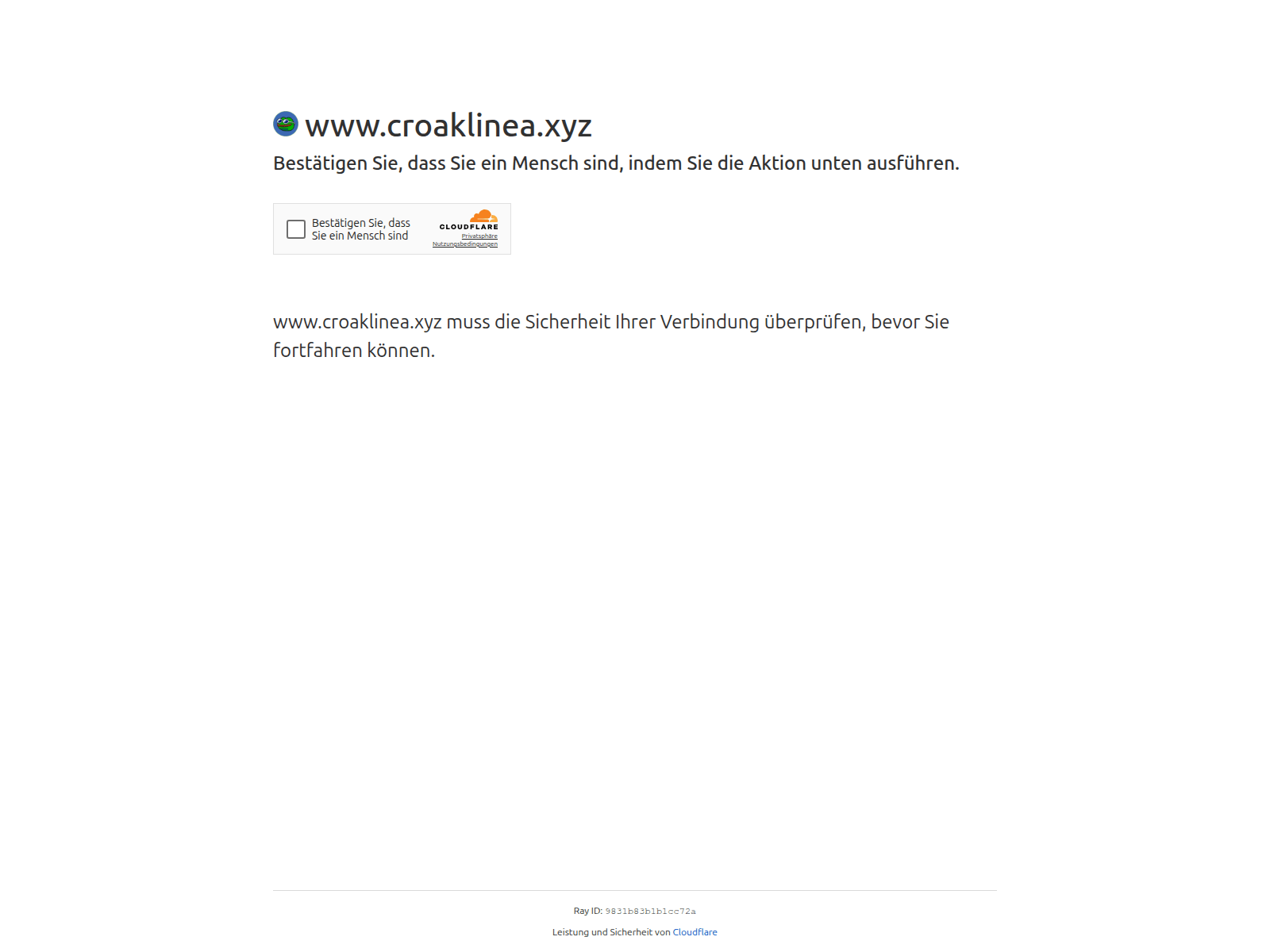 Screenshot of croaklinea.xyz
