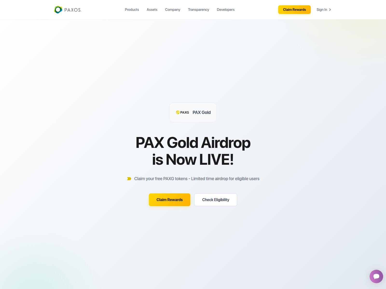 Screenshot of paxos-award.com