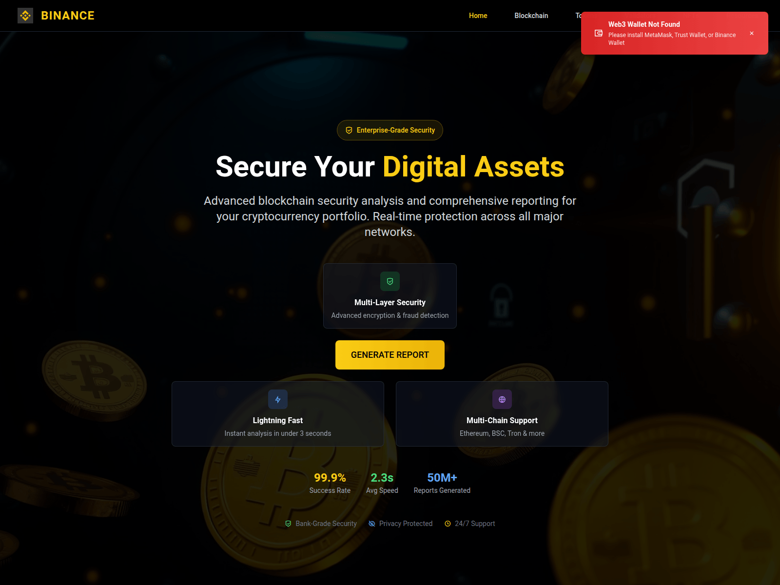 Screenshot of usdtreports.in