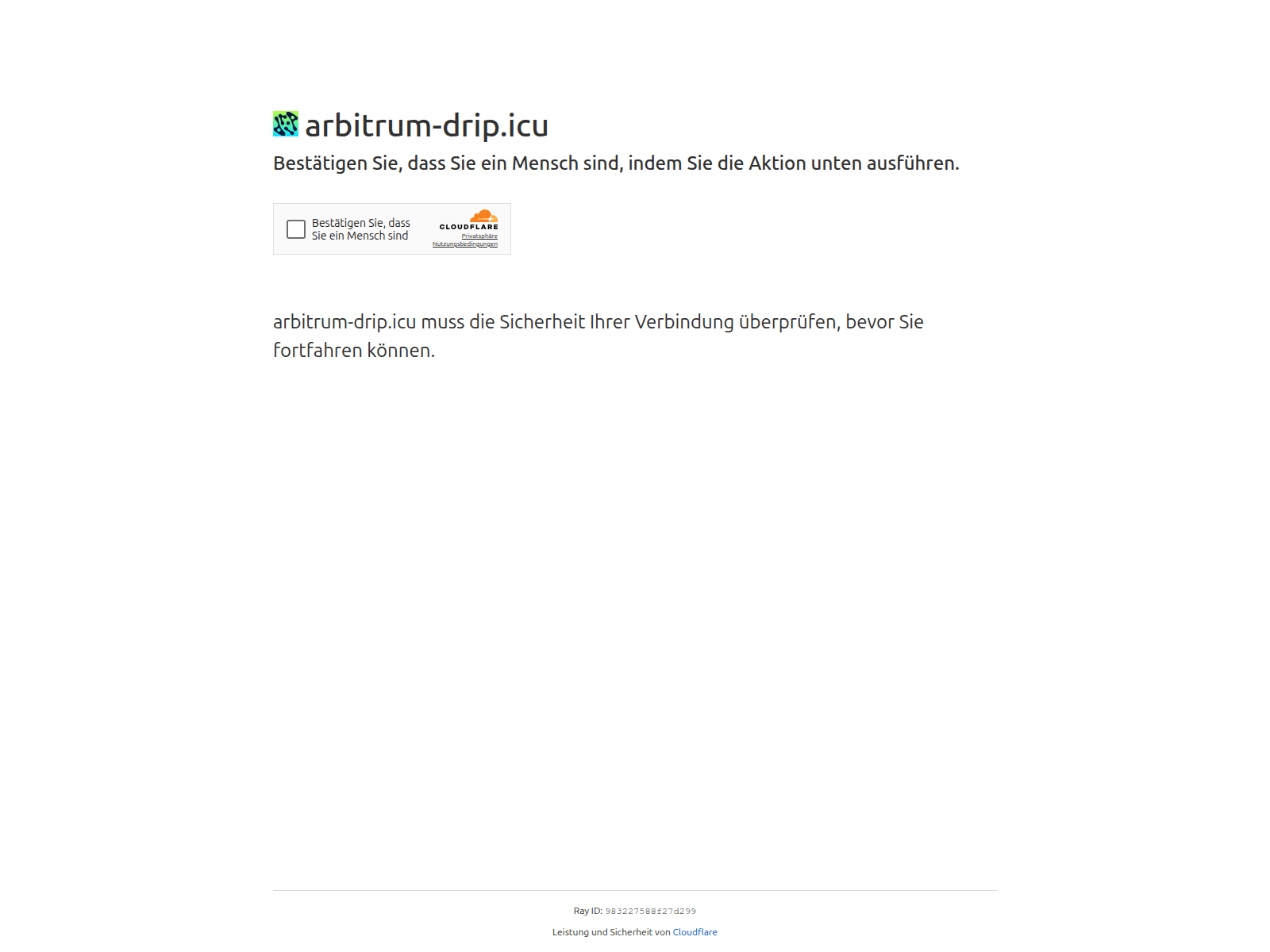 Screenshot of arbitrum-drip.icu