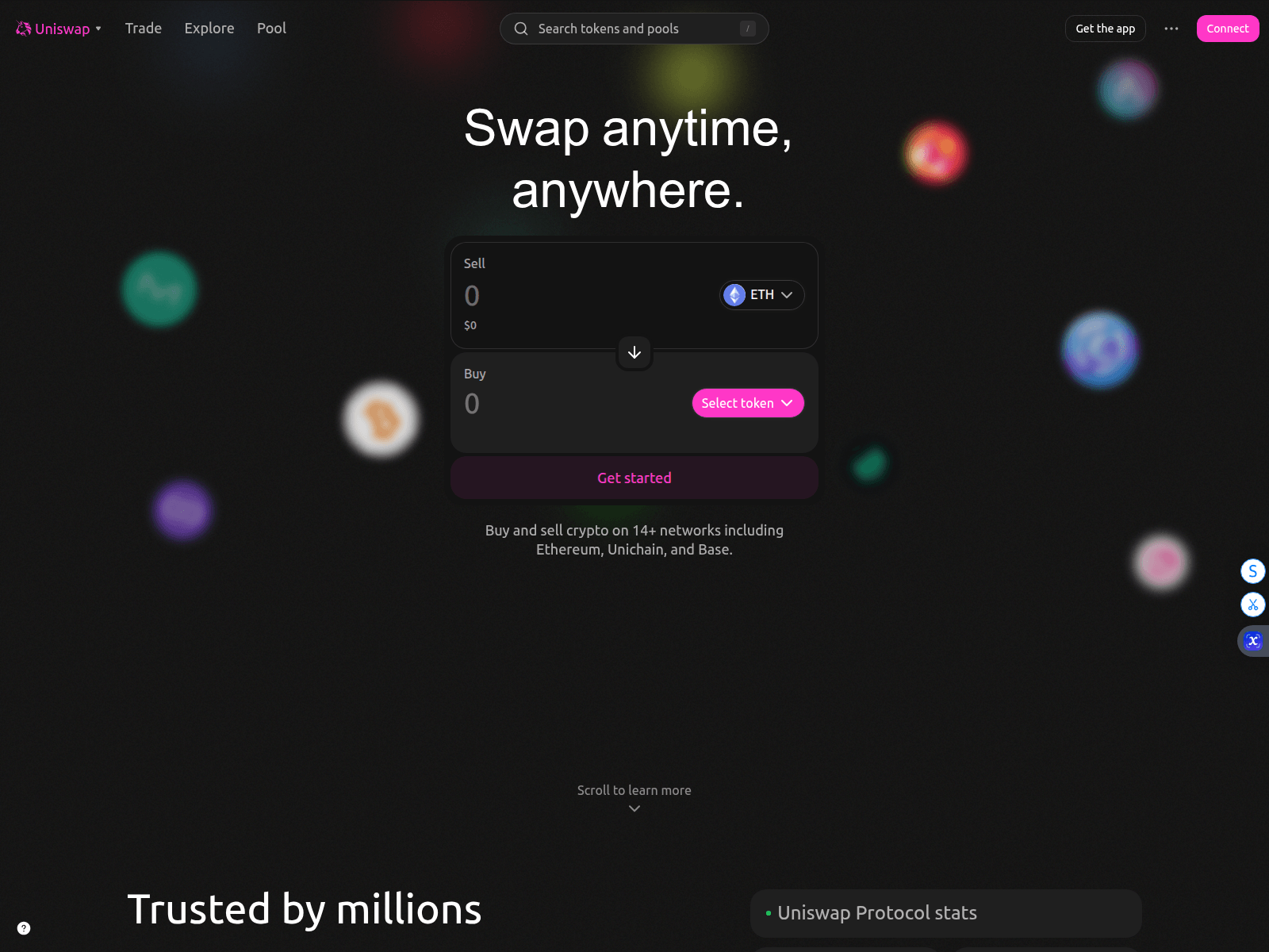 Screenshot of unituswap.com