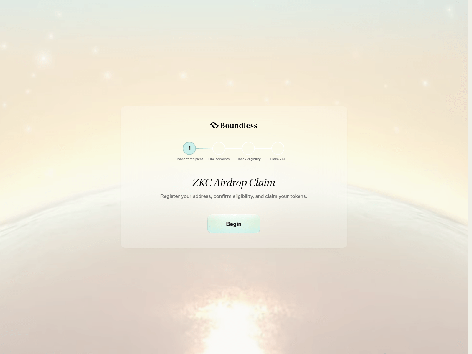 Screenshot of airdrop.boundlless.digital