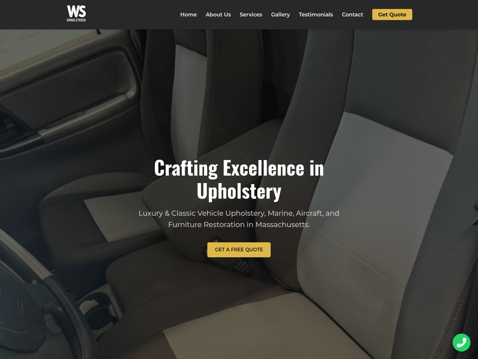 Screenshot of wsupholstered.com