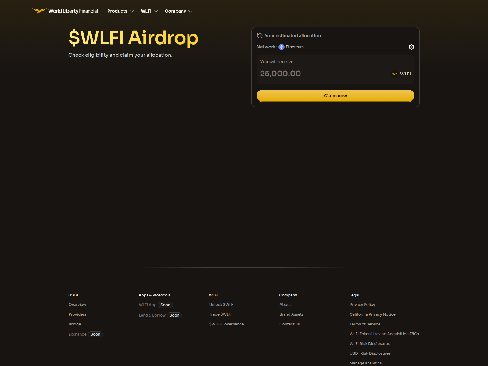 Screenshot of wlfi-fndn.com