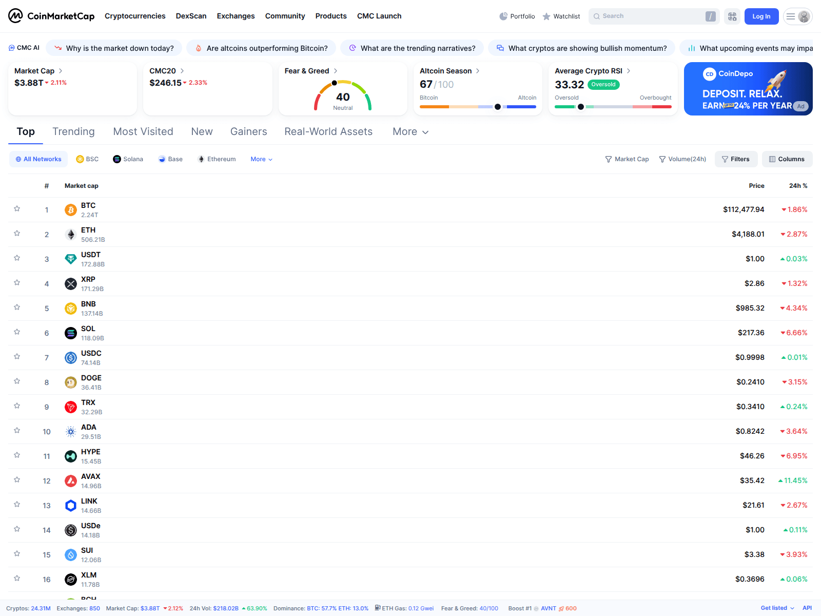 Screenshot of hyperlendx.finance