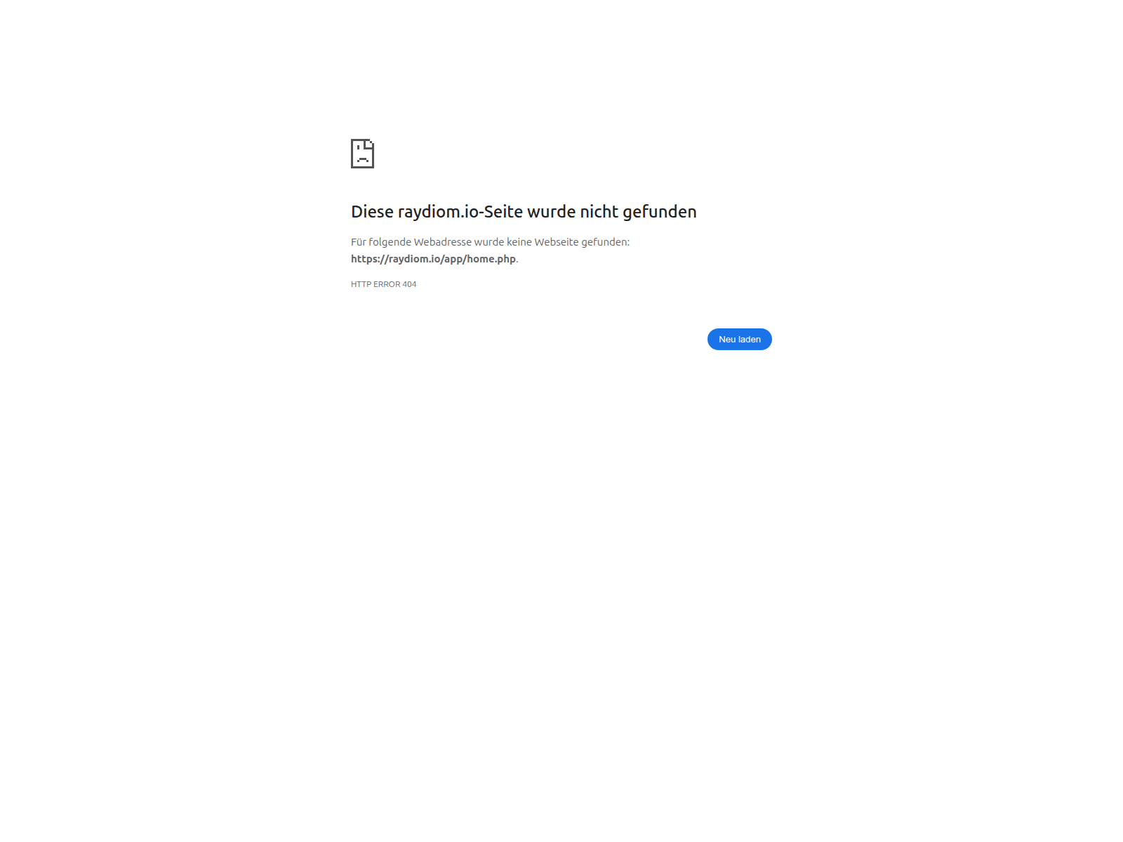 Screenshot of raydiom.io