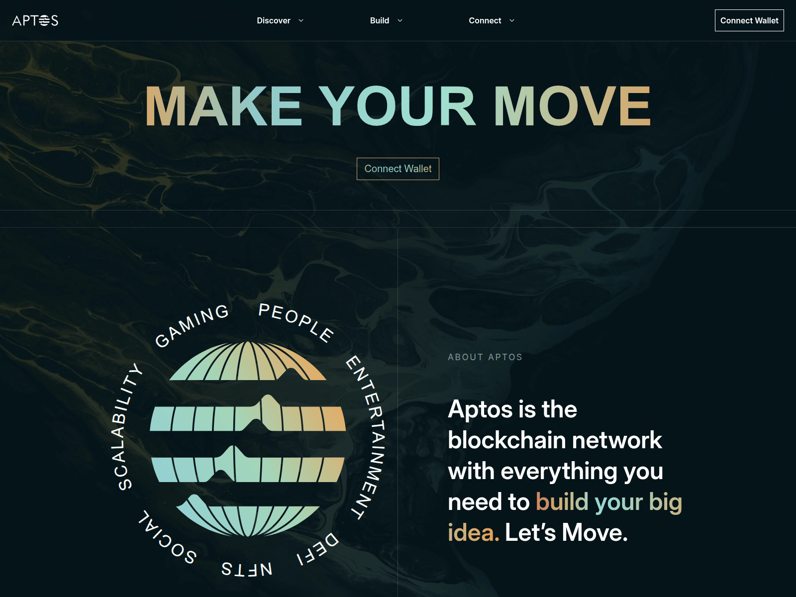 Screenshot of aptos-wallet.io
