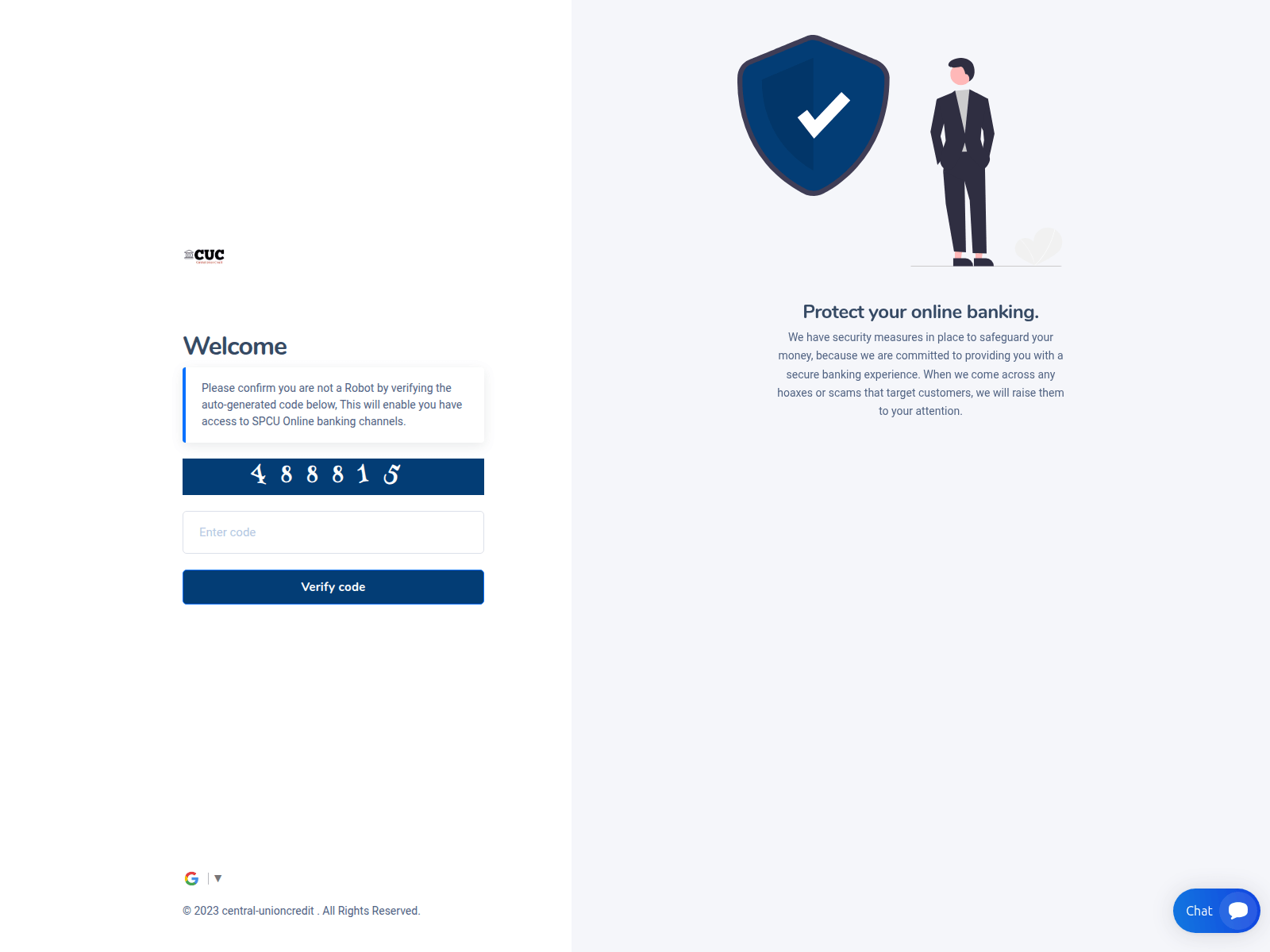 Screenshot of central-unioncredit.com