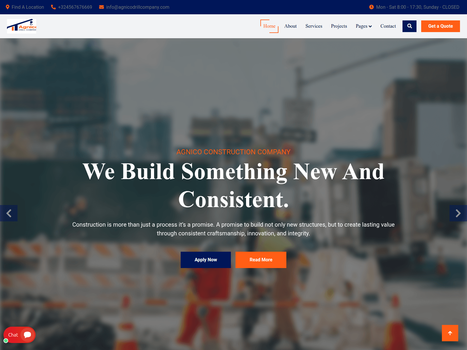 Screenshot of agnicodrillcompany.com