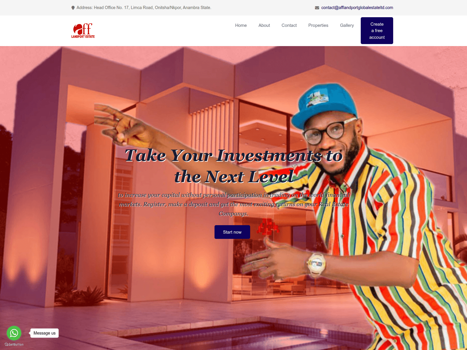 Screenshot of affmegawealthworld.com