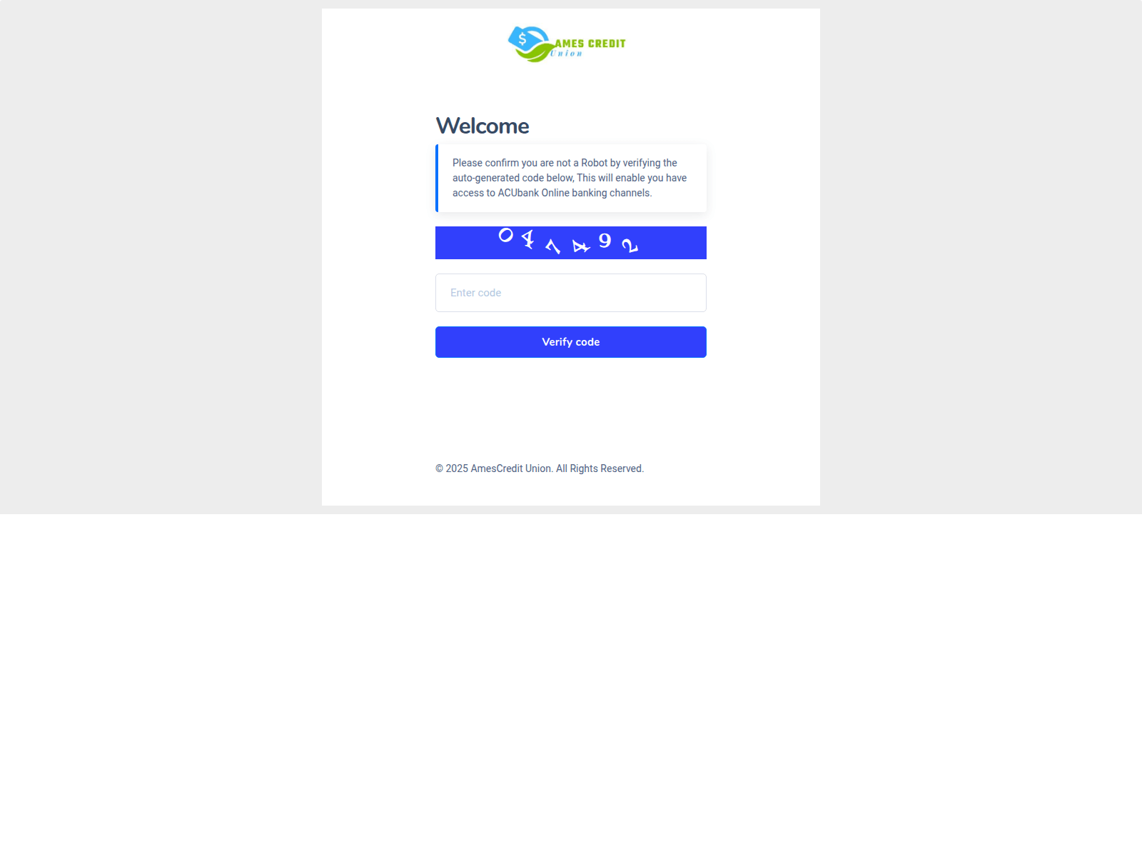 Screenshot of amescreditunion.com