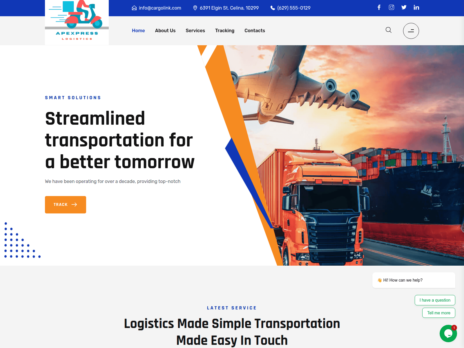Screenshot of apexpresslogistics.online