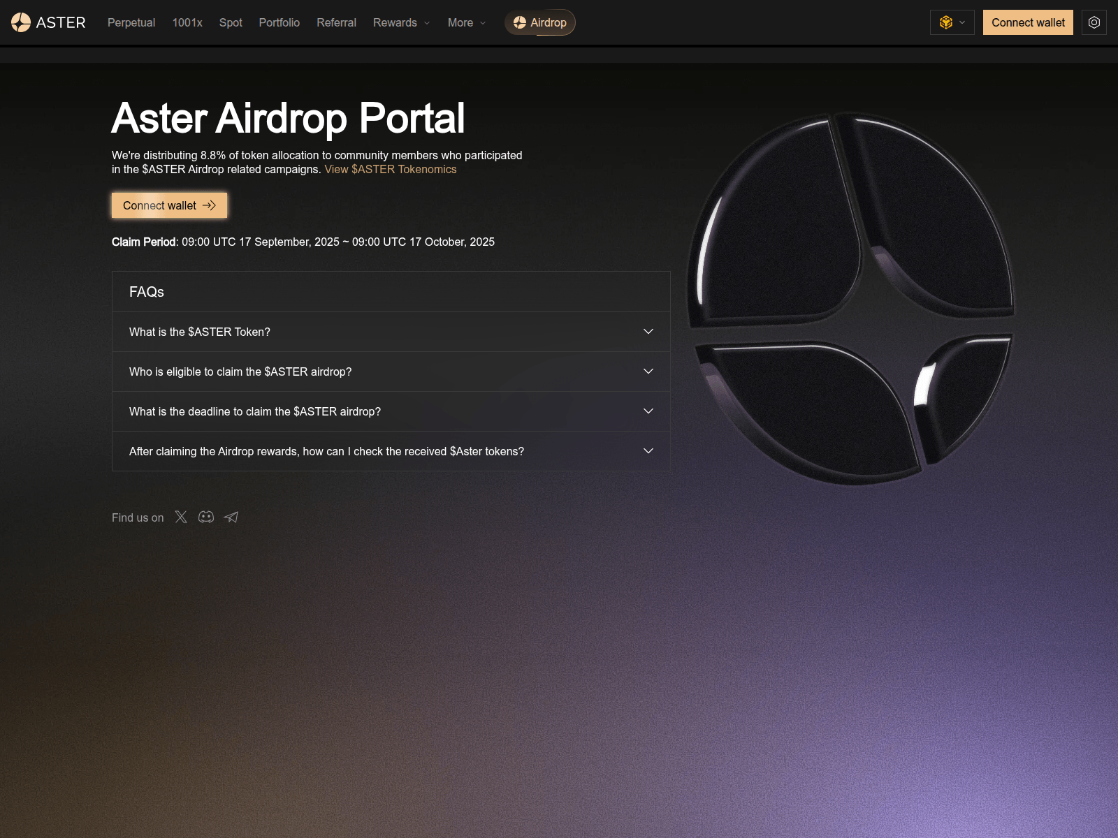 Screenshot of appeal-astersdex.com