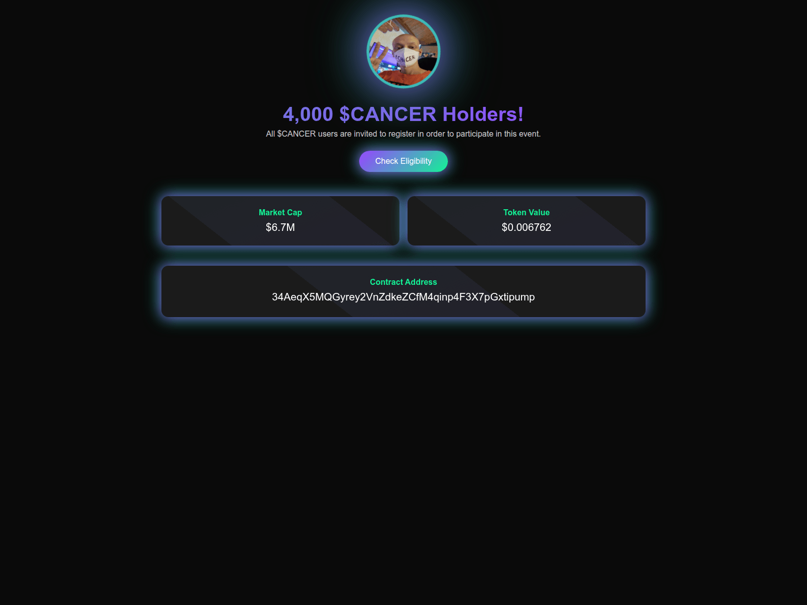 Screenshot of sol-token-feed.com