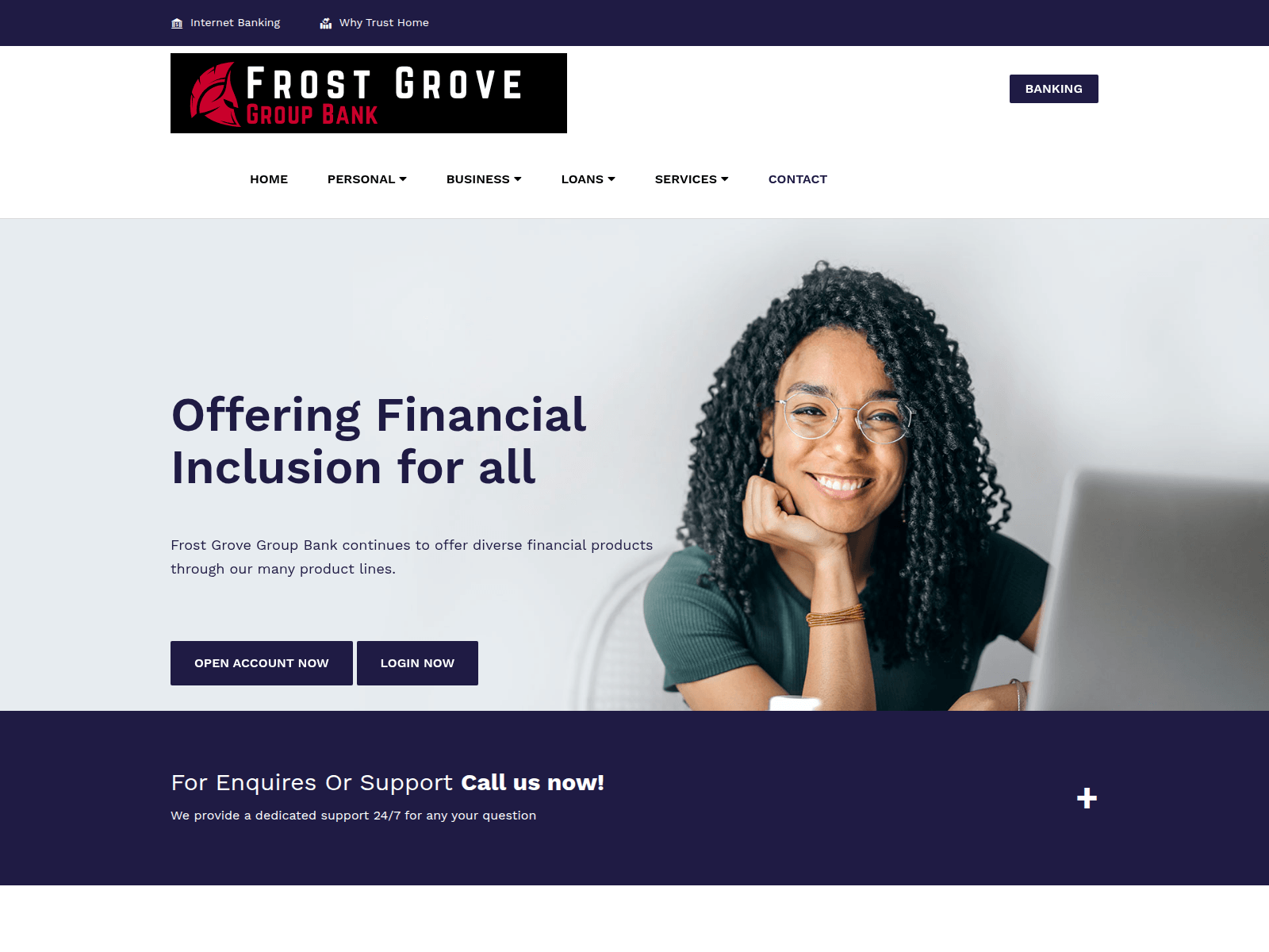 Screenshot of frostgrovegroup.com