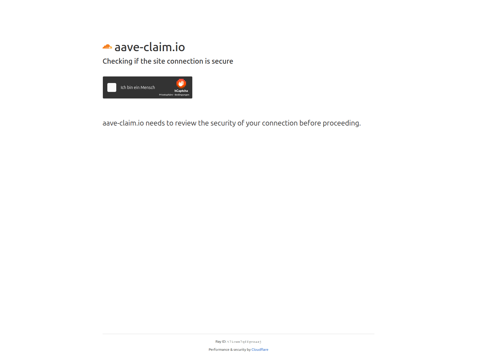 Screenshot of aave-claim.io