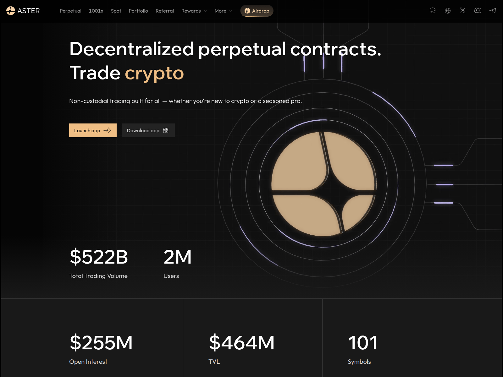 Screenshot of asterdex.loan