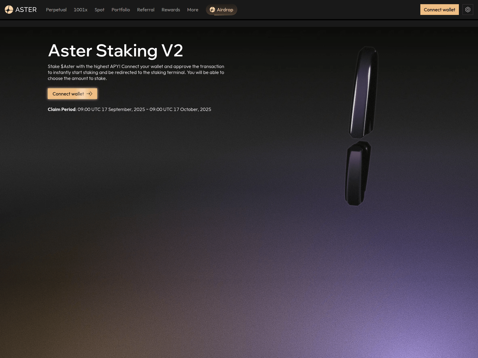 Screenshot of dex-aster.com