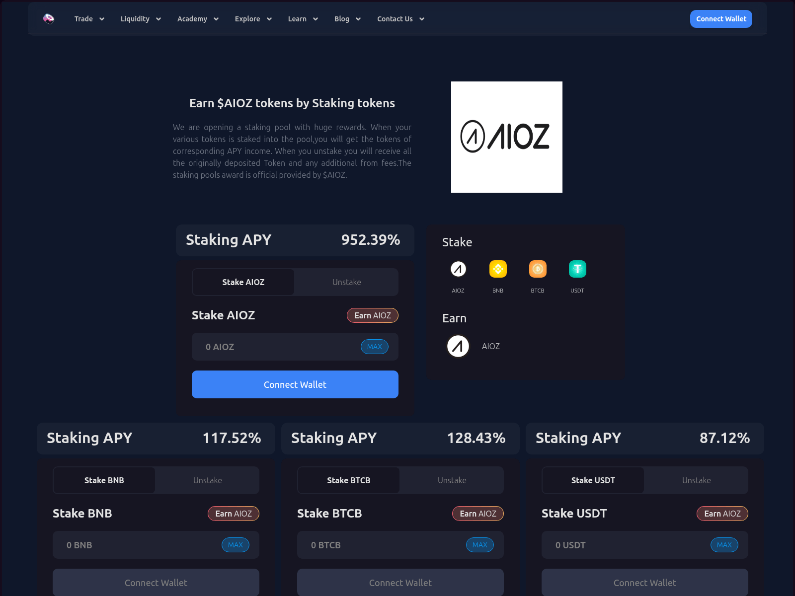 Screenshot of aioz.sushistakes.info