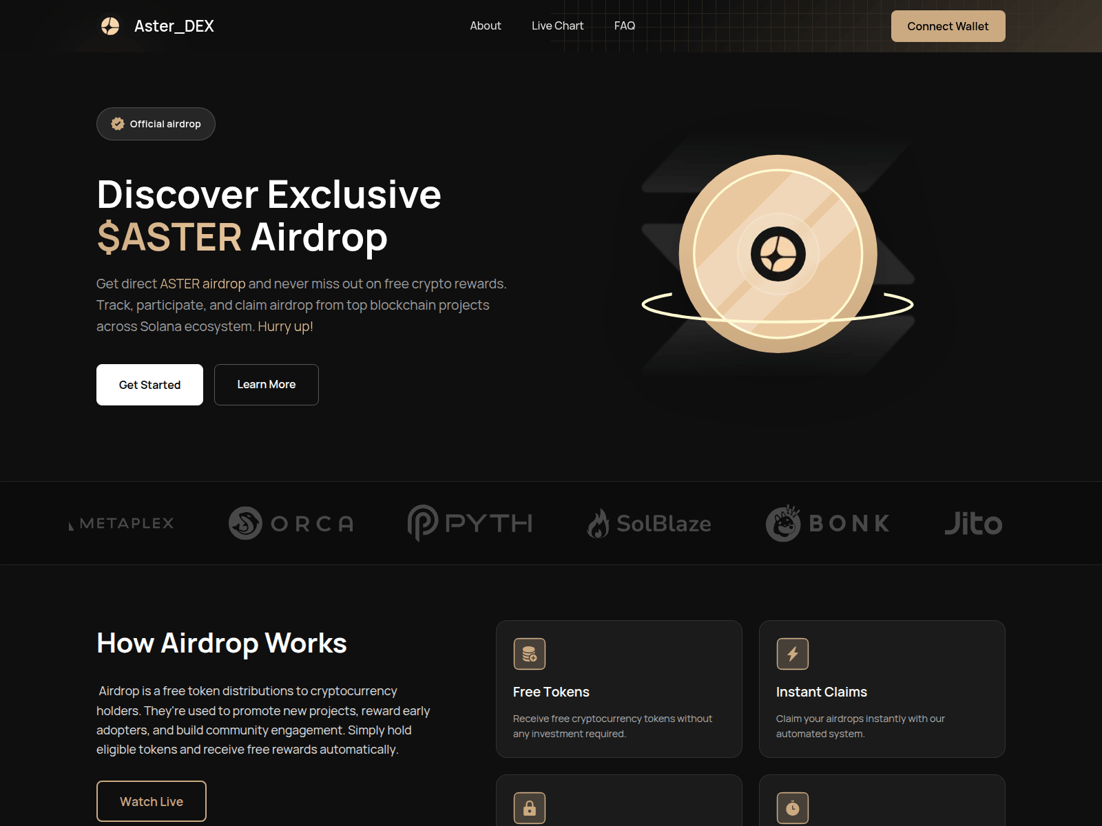 Screenshot of aster.xvault.live