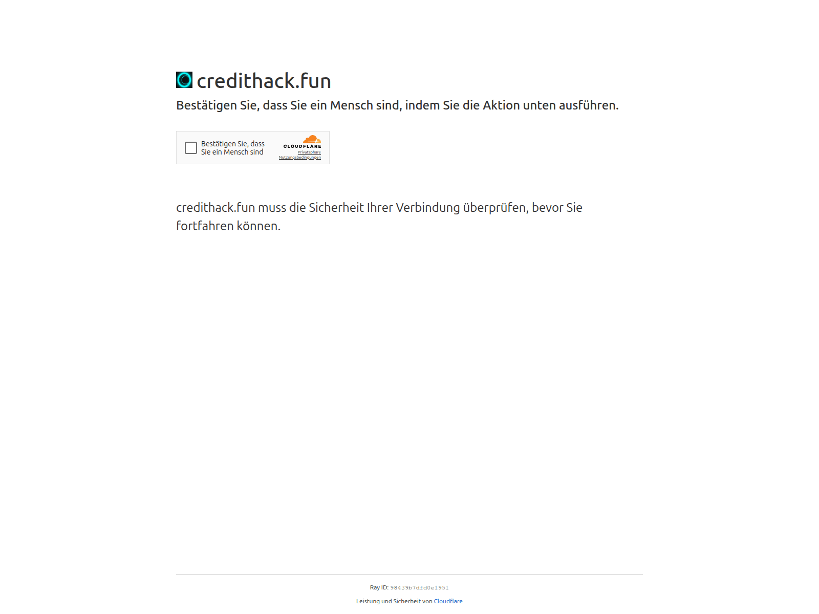 Screenshot of credithack.fun