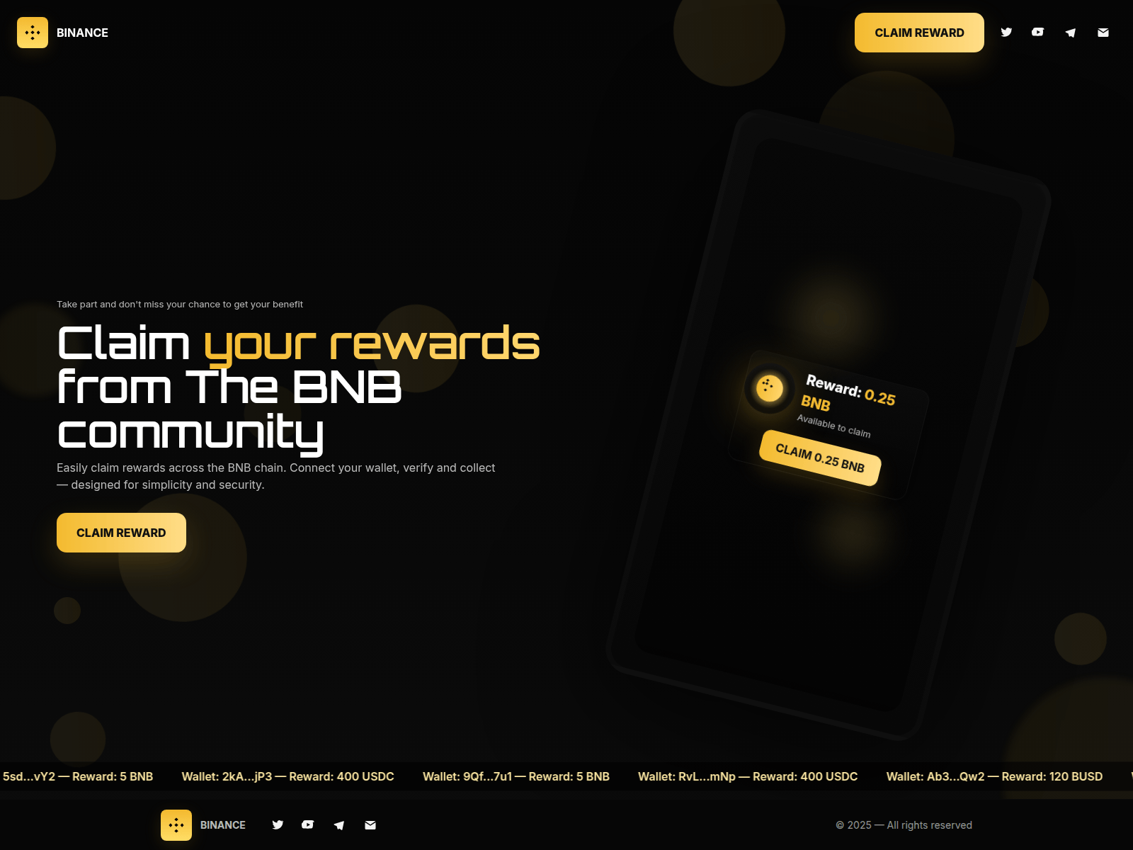 Screenshot of bnbrewards.pro